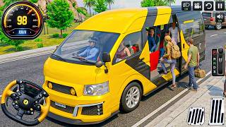 Realistic City Van Driving 3D: City Yellow van city driving pick drop simulator - android gameplay screenshot 5