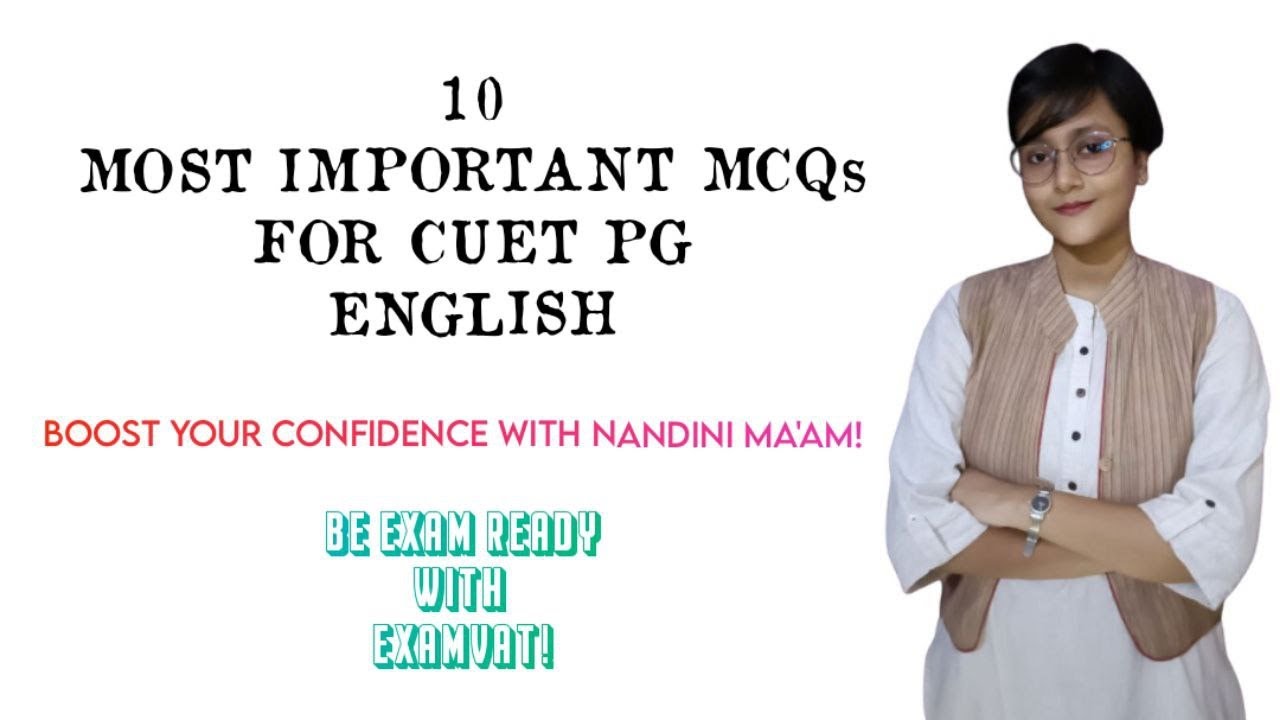 10 MOST IMPORTANT MCQs for CUET PG ENGLISH 2024 | MOCK TEST SERIES| # ...
