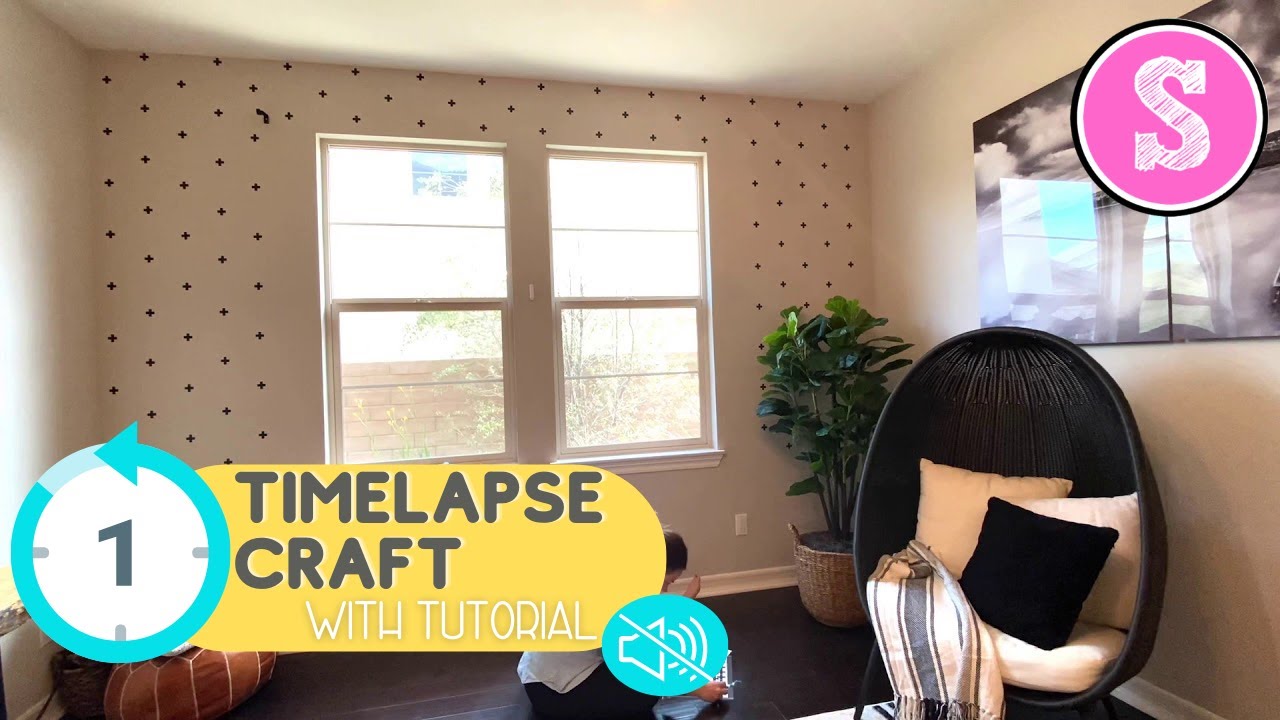 How to Add Vinyl Decals to a Wall In a Pattern (without Measuring
