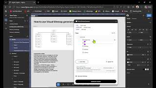 Figma Demo - How to use Visual sitemap generator plugin in Figma?