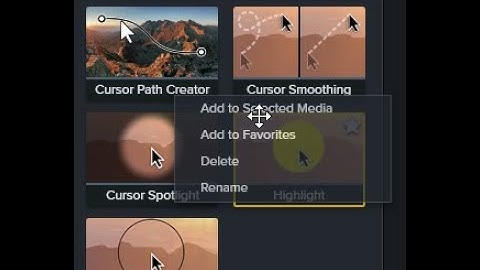 TechSmith Camtasia 2022: Cursor Pointer Path Editor