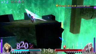 FF Dissidia Inward Chaos mode Cloud vs Sephiroth
