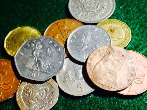 Value of New And Old Pence Coins From United Kingdom