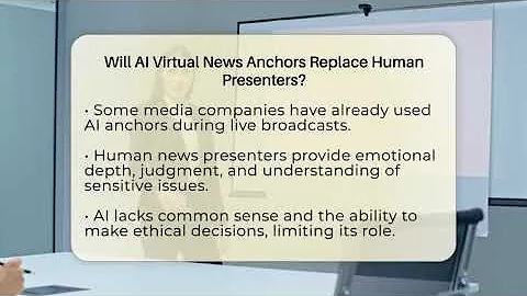 Will AI Virtual News Anchors Replace Human Presenters? - Media Jobs