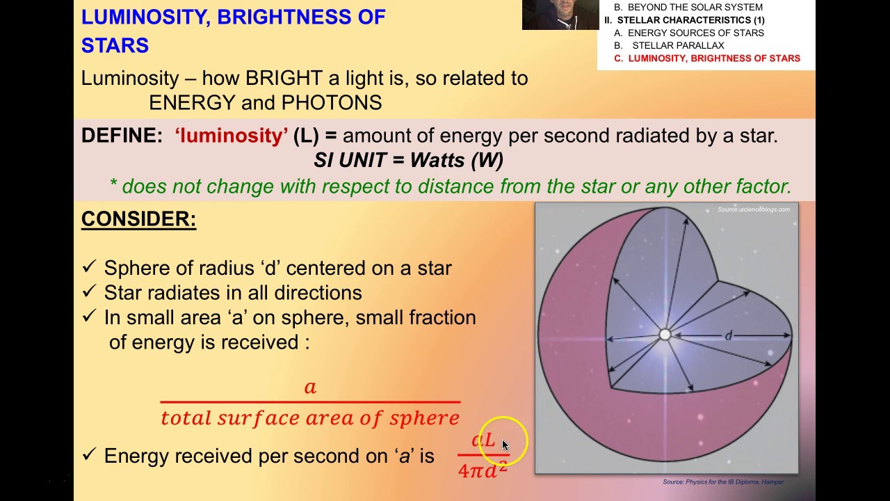 D.1.2 Stellar Parallax, Luminosity, Brightness (1524) YouTube