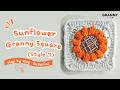 Sunflower Granny Square Style 7