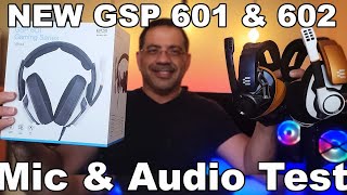 EPOS Sennheiser GSP 601 & 602 Review Mic and Audio Test Included.