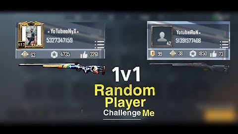 Random player call me noob 1 vs 1 challenge by m24 Tdm match