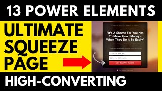 13 LANDING PAGE SECRETS: How To Create Simple Squeeze Page That Converts Like Crazy! (Kartra Pages)