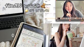 productive school girl vlog | finals week edition, life at brown 🎧 ⭐️