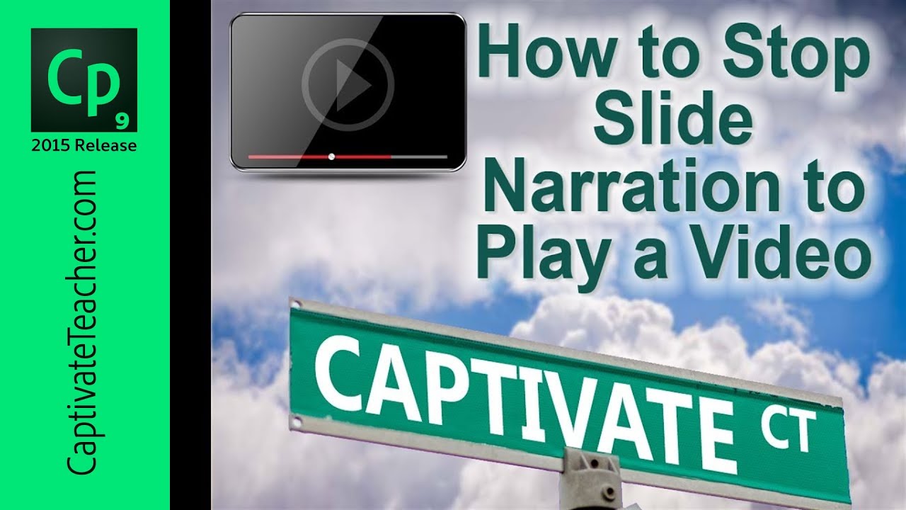 Adobe Captivate QuickTip - Stop Slide Audio to Play Video - YouTube