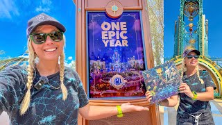 Epic Universe ONE YEAR ANNIVERSARY! NEW Collectible Merch, Captain Cacao, Rides, Food & Changes