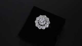 Internally Flawless D Colour Diamond Daisy Cluster Ring With Hrd Certificate M2099