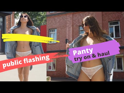 Public flashing panties haul!