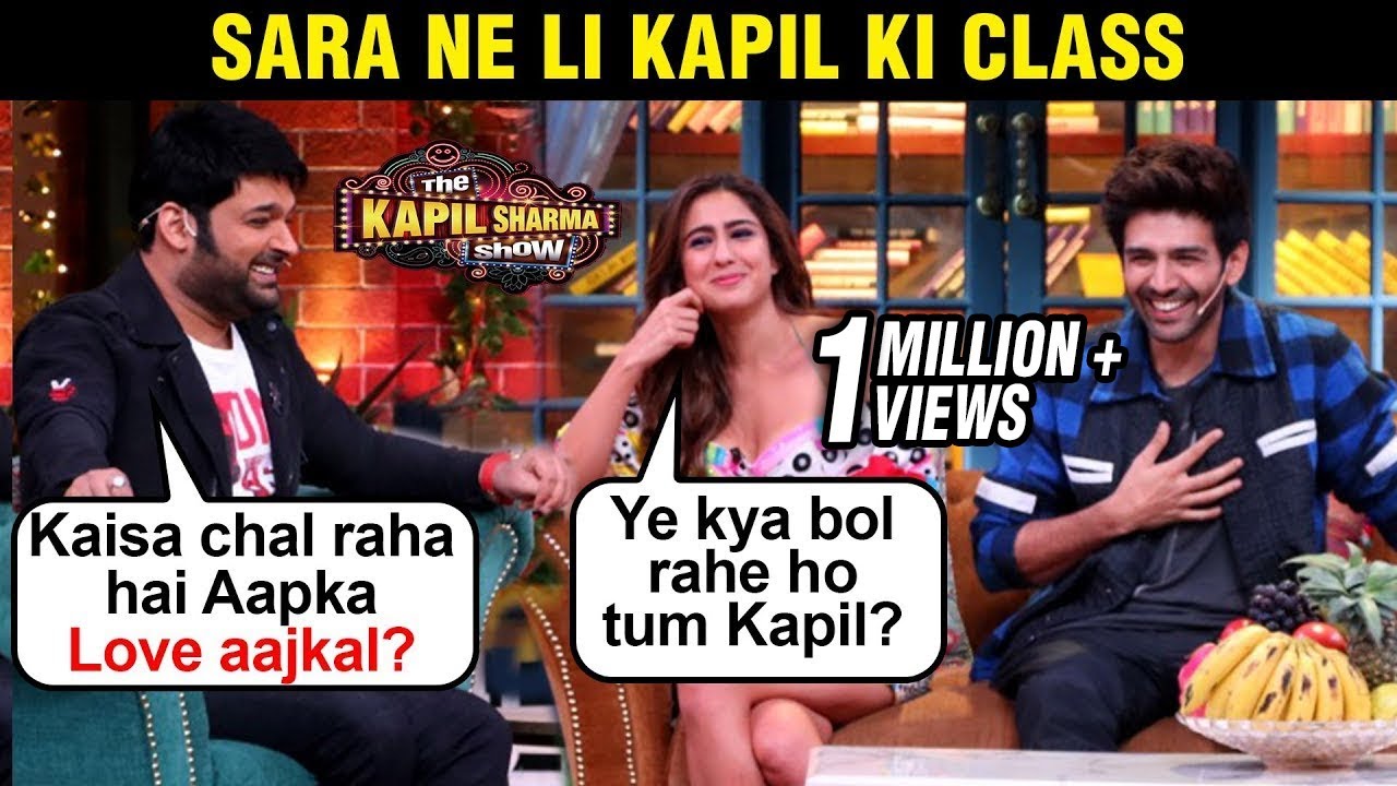 Kapil Sharma HILARIOUS Comedy With Kartik Aaryan Sara Ali Khan | The