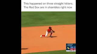 Three straight errors for Red Sox… #shorts #fyp #baseball