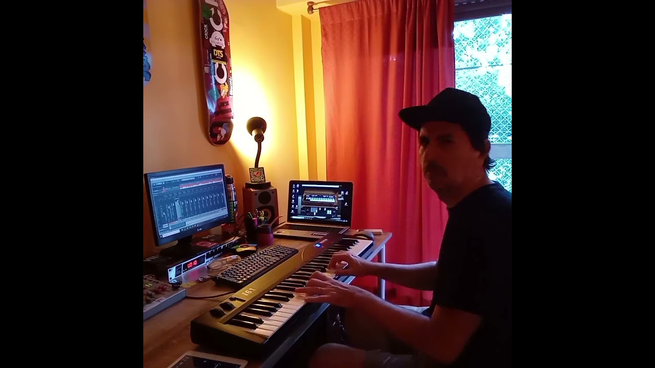 Grabando con el plugin del Hammond, por Gabo Fernández. 