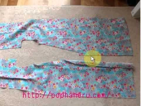赤ちゃんに手作り リップル生地の浴衣の縫い方 ９０センチサイズ １ Youtube