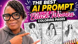 This AI Prompt Creates Black Women Coloring Pages in Seconds