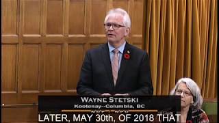 MP Wayne Stetski Speech on National Local Food Day Bill C-281