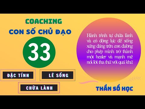 Video Coaching Số 33 Chủ Đạo - Thần Số Học - Đặc Tính - Lẽ... - YouTube