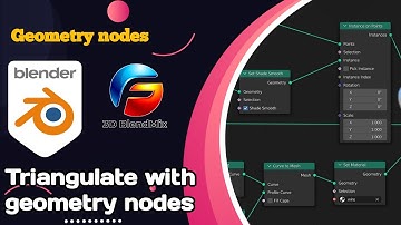How to triangulate faces with geometry nodes in Blender