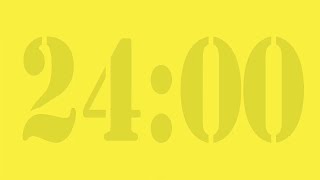 24 minute yellow countup timer | Cronômetro de 24 minutos amarelo
