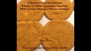 12DaysofChristmasCookies - Ready to Bake Pillsbury Pumpkin Cookies with Cream Cheese Flavor Chips