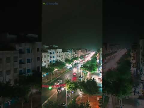في شهر يونيو وأجواء مرتيل شتوية برق ورعد سبحان الله