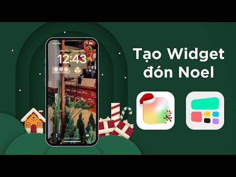 Video Tạo widget cho iPhone đón Noel - youtube