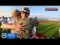 Coast Guard dad surprises son at Community High baseball game