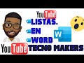 Creando listas en word