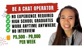 CHAT MODERATOR FOR BEGINNERS - No Interview, work anytime