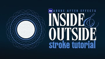 Inside Outside Stroke After Effects || Shape Layer Strokes in After Effects