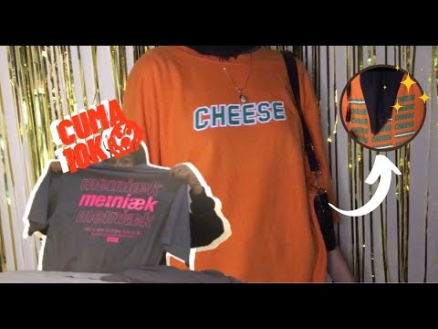 NGETHRIFT MODAL 100 RIBU DAPAT 5 ITEM??? || WORTH IT GA? #thrifting #haul #review