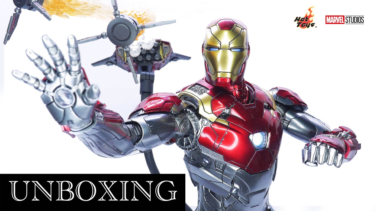 [ENG/CHT SUB] Hot Toys MMS427D19 蜘蛛人：返校日 鋼鐵人 馬克47 1/6 IRON MAN Mark XLVII Collectible【6號餐開箱】