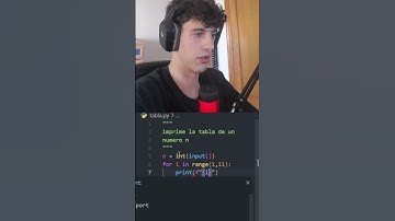 Imprime la tabla de multiplicar de un numero n #python #shorts