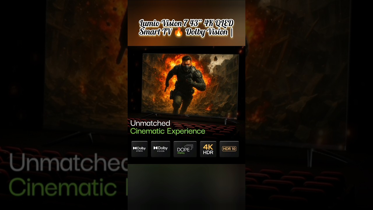Lumio Vision 7 43&rdquo; 4K QLED Smart TV 🔥 Dolby Vision | Google TV | Full Review