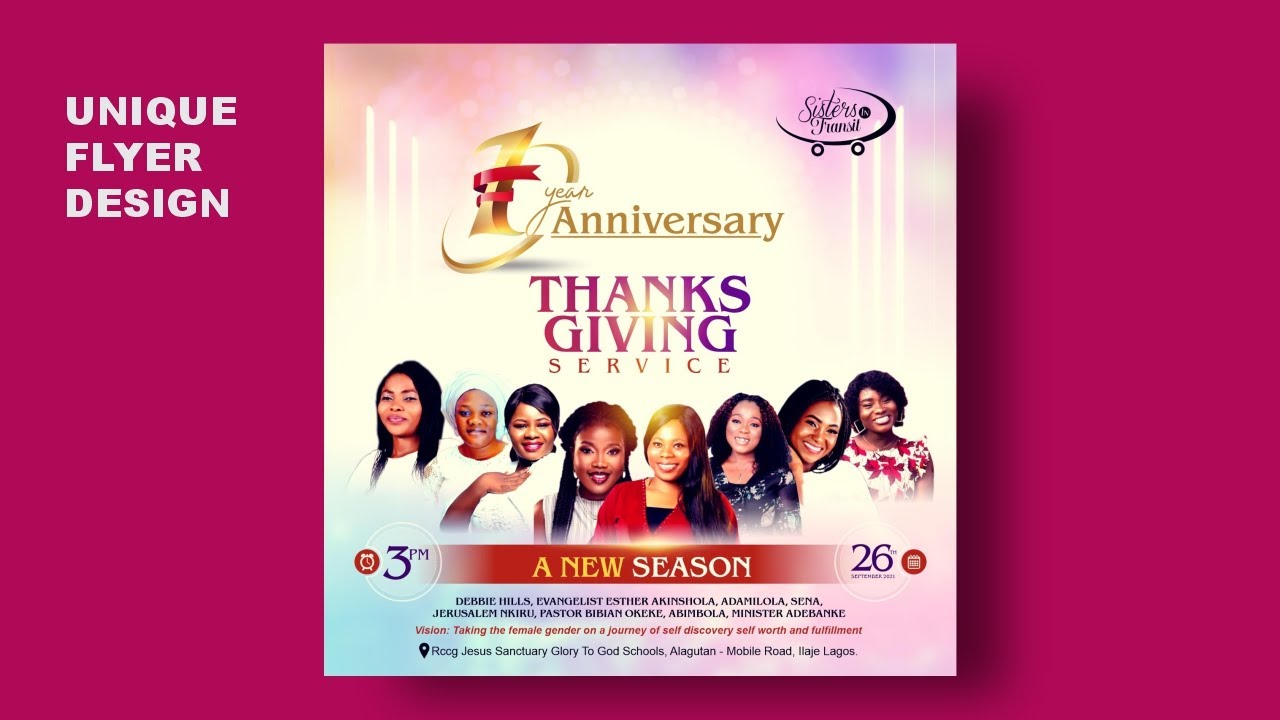 How to Design a Church Anniversary Flyer | 2021