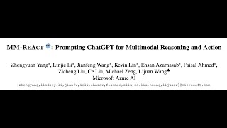 MM-REACT: Prompting ChatGPT for Multimodal Reasoning and Action