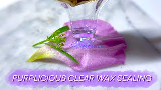 [Relaxing/Slow] 💜 Purplicious 💜 Wax Sealing on a Flower Petal 🌷