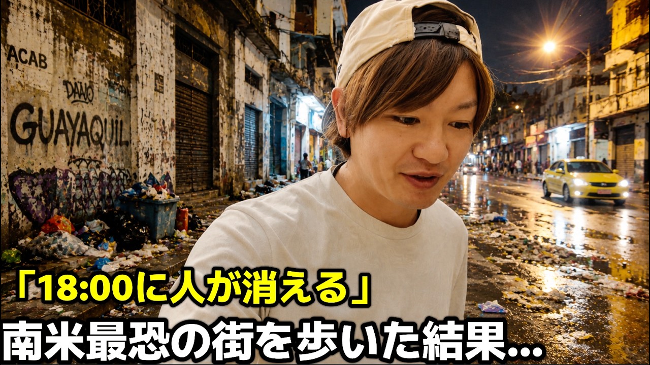 🇪🇨【日本の約220倍の犯罪】エクアドル最大都市「グアヤキル」を歩いた結果｜中南米15カ国旅 #27