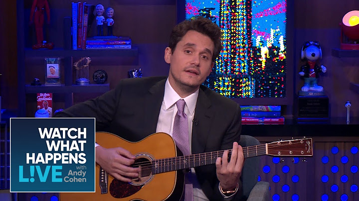 John Mayer Surprises Andy Cohen With A Diana Ross Cover | WWHL