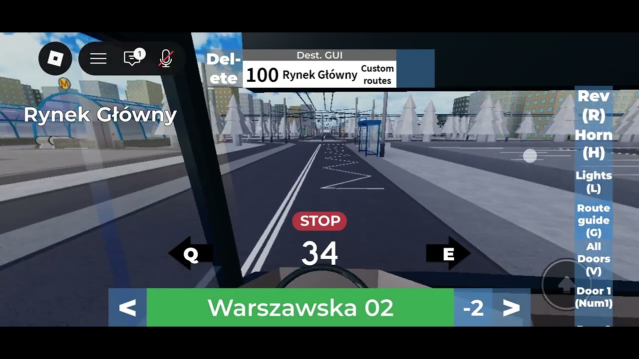 Route 100: Żwiry to Rynek Główny