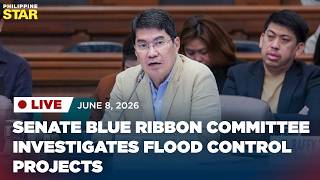 LIVESTREAM: Senate Blue Ribbon Committee investigates flood control projects (June 8, 2026)