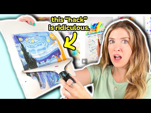 I Tried MEGA VIRAL Squeegee Art Hack from TIK TOK… class=