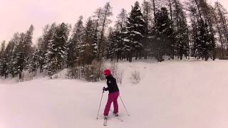 Piste bleue  - Risoul 1850