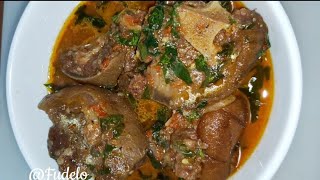 How To Cook The Best Cow Tail Pepper Soup **Mouthwatering** #cowtail #oxtail #fudelo