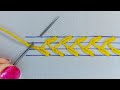 Basic Hand Embroidery" Stitches Tutorial ~ Variation lazy daisy stitch @embroideryqueen