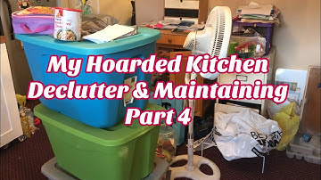 When a Hoarder Tries to Declutter, Organize and Maintain her Kitchen! Clean with Me & Tidying Up